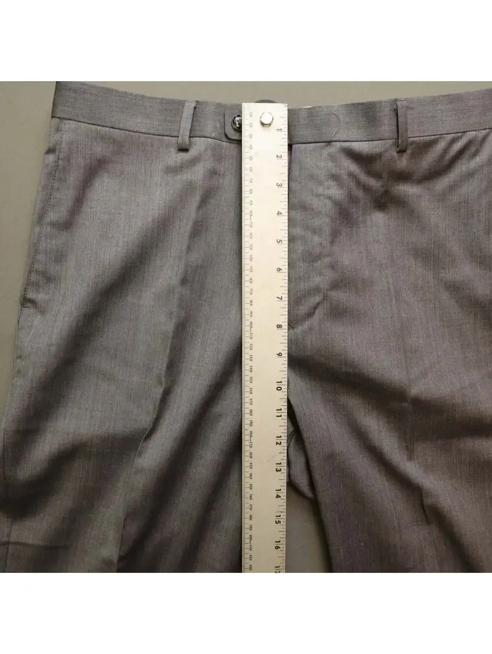 Linea Uomo Mens 2 Piece Suit 42R 36x30 Grey Premium 100% Wool Natural Stretch